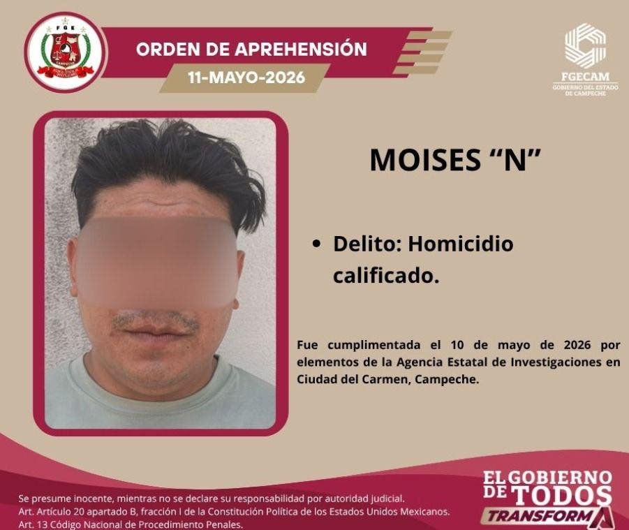 Cae presunto homicida de síndica en Campeche